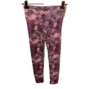 Lularoe nightmare before Christmas Jack purple Rose leggings tween